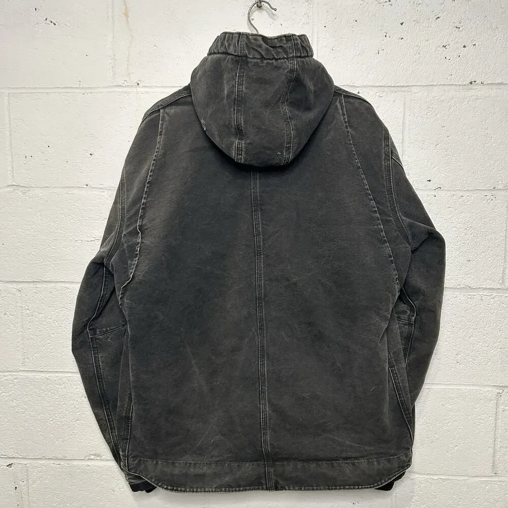 Carhartt Sandstone Hooded Multi-Pocket Jacket “Black” J284 - Picture 2 of 16